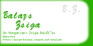 balazs zsiga business card